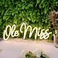 Ole Miss Yellow Neon Sign