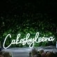 Cakes By Leena White Neon Sign