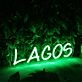Lagos Green Neon Sign