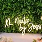 XL Nailz By Jess Yellow Neon Sign