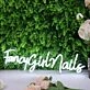 Fancy Girl Nails White Neon Sign