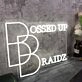 Bossed Up Braidz White Neon Sign