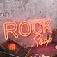 Rock Shop Orange Neon Sign