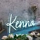 Kenna Blue Neon Sign