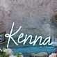 Kenna Blue Neon Sign