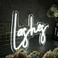 Lashes White LED Neon Sign