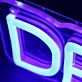 Denim Tech Blue Neon Sign