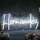 Hernandez White Neon Sign