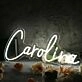 Carolina White Neon Sign