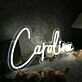 Carolina White Neon Sign