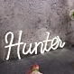 Hunter White Neon Sign