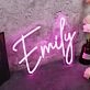 Emily Pink LED Neon Sign