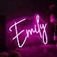 Emily Pink LED Neon Sign