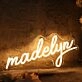 Madelyn Yellow Neon Sign