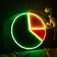 Pie Chart Custom Neon Sign
