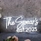 The Spears EST 2023 White Neon Sign