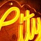 Snuggle City Orange Neon Sign