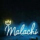 Malachi Blue Neon Sign