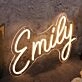 Yellow Emily Neon Sign