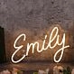 Yellow Emily Neon Sign