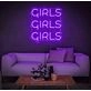 Girl Girl Girl Girl Neon Letters