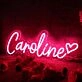 Caroline Red Neon Sign