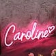 Caroline Red Neon Sign