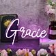 Gracie Purple Neon Sign
