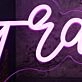 Gracie Purple Neon Sign