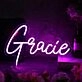 Gracie Purple Neon Sign