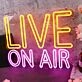 Live On Air Custom LED Neon Sign