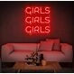 Girl Girl Girl Girl Neon Letters