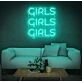 Girl Girl Girl Girl Neon Letters