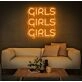 Girl Girl Girl Girl Neon Letters