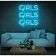 Girl Girl Girl Girl Neon Letters