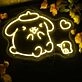 Pom Pom Purin Yellow Neon Sign