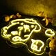 Pom Pom Purin Yellow Neon Sign