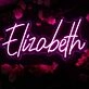 Elizabeth Purple Neon Sign