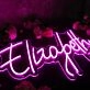 Elizabeth Purple Neon Sign