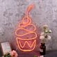 Aesthetic Cup Cake Red Neon Sign