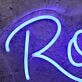 Roll Dips Blue Neon Sign