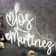 Los Martinez White Neon Sign