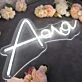 Ava White Neon Sign