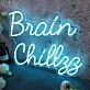 Brain Chillzz Blue Neon Sign