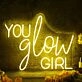 You Glow Girl Yellow Custom Neon Sign