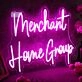 Merchant Home Group Purple Neon Sign