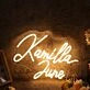 Kamilla June Yellow Neon Sign