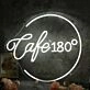 Cafe 180 Custom White Neon Sign
