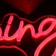 Grooming Orange Neon Sign