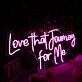 Love That Journey For Me Purple Neon Sign